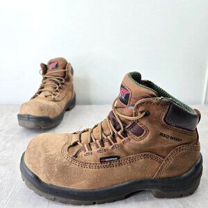 Red Wing King Toe 5-inch Waterproof Composite Toe Work Boots Womens Size 7.5